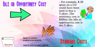 Difference Between Idle Cost and Standard Cost