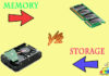 Difference Between Memory and Storage