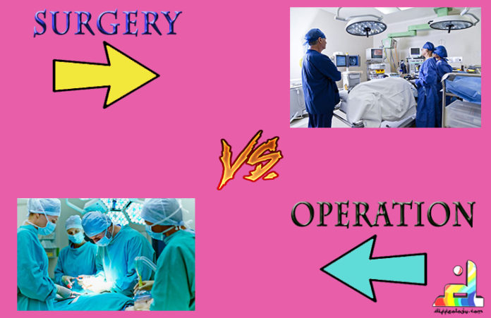 Difference Between Surgery and Operation