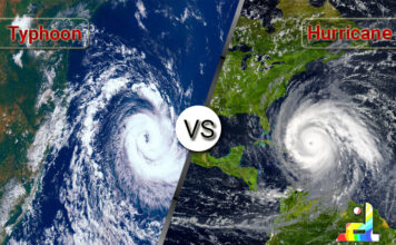 Difference Between Typhoon and Hurricane