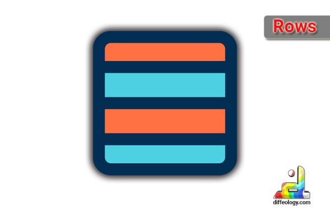 Difference Between Rows And Columns | Diffeology