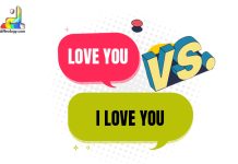 Difference Between Love You and I Love You