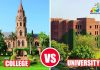 Difference Between College and University