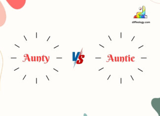 Difference Between Aunty and Auntie