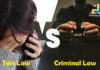 Difference Between Tort Law and Criminal Law