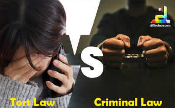Difference Between Tort Law and Criminal Law