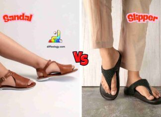 Difference Between Sandals and Slippers