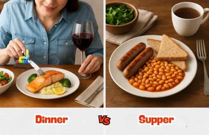 Difference Between Dinner and Supper