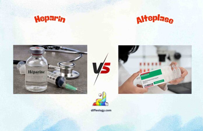 Difference Between Heparin and Alteplase