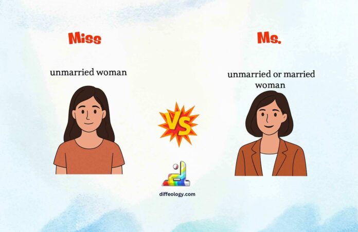 Difference Between Miss and MS