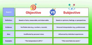Difference Between Objective and Subjective