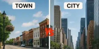 Difference Between Town and City