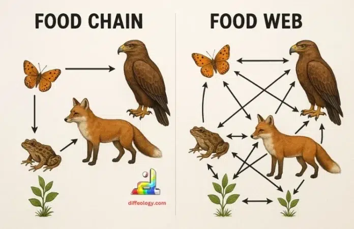 Difference Between Food Chain and Food Web