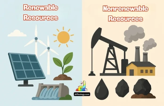 Difference Between Renewable and Nonrenewable Resources