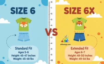 Difference Between 6 and 6X Kids