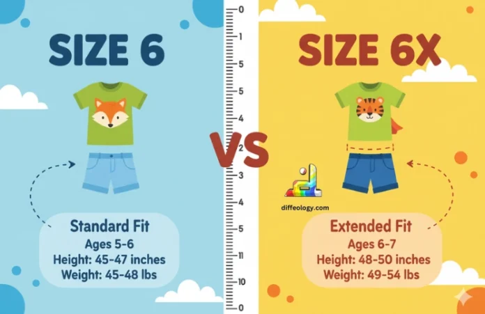 Difference Between 6 and 6X Kids