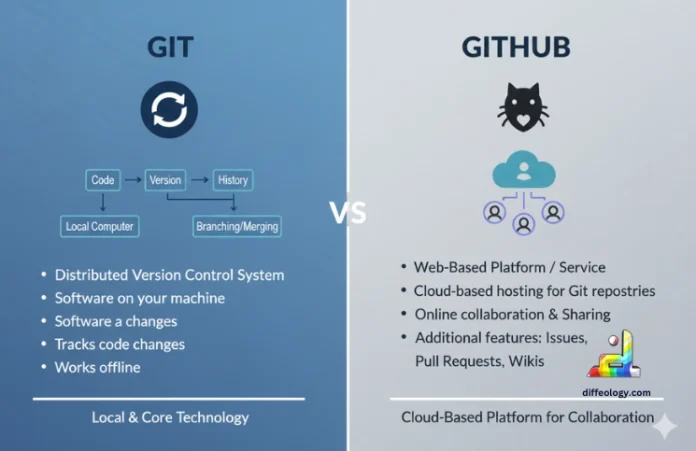 Difference Between Git and GitHub