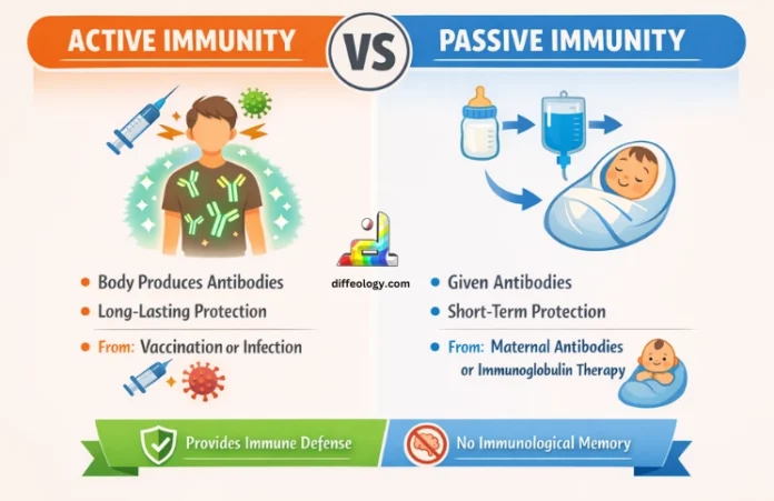 Difference Between Active and Passive Immunity