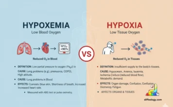 Difference Between Hypoxia and Hypoxemia
