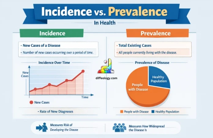 difference between incidence and prevalence