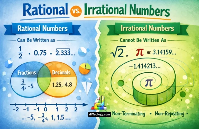 Difference Between Rational and Irrational Numbers