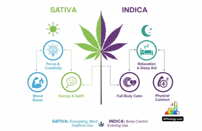 Difference Between Sativa and Indica