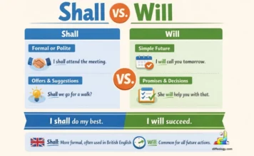 Difference Between Shall and Will