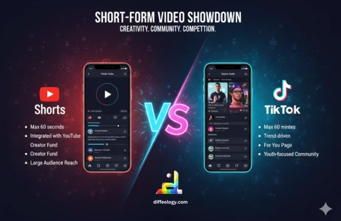 Difference Between YouTube Shorts and TikTok