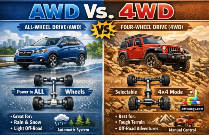 Difference Between Awd and 4Wd