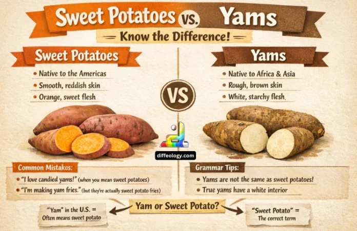 Difference Between Sweet Potatoes and Yams