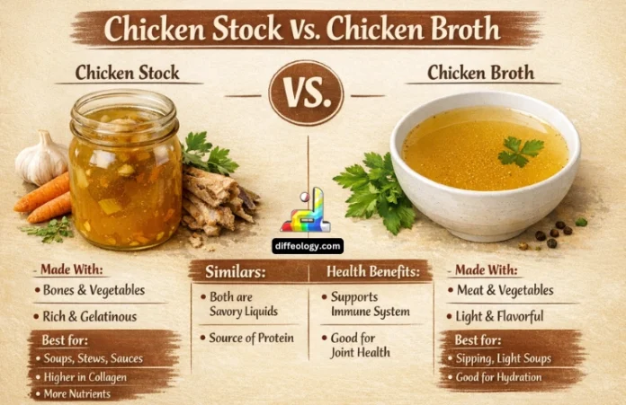 Difference Between Chicken Stock and Chicken Broth