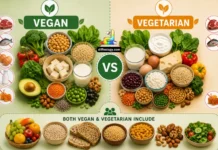 Difference Between Vegan and Vegetarian