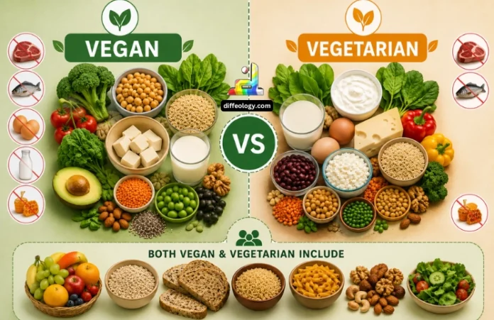 Difference Between Vegan and Vegetarian