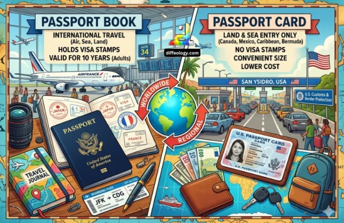 Difference Between Passport Book and Card