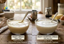 Difference Between Heavy Cream and Heavy Whipping Cream