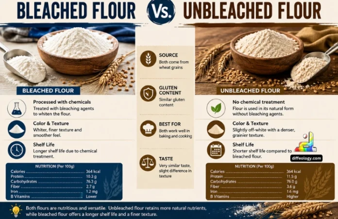 Difference Between Bleached and Unbleached Flour